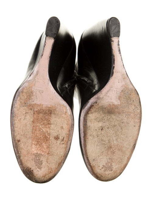 Gucci Double G Logo Leather Boots