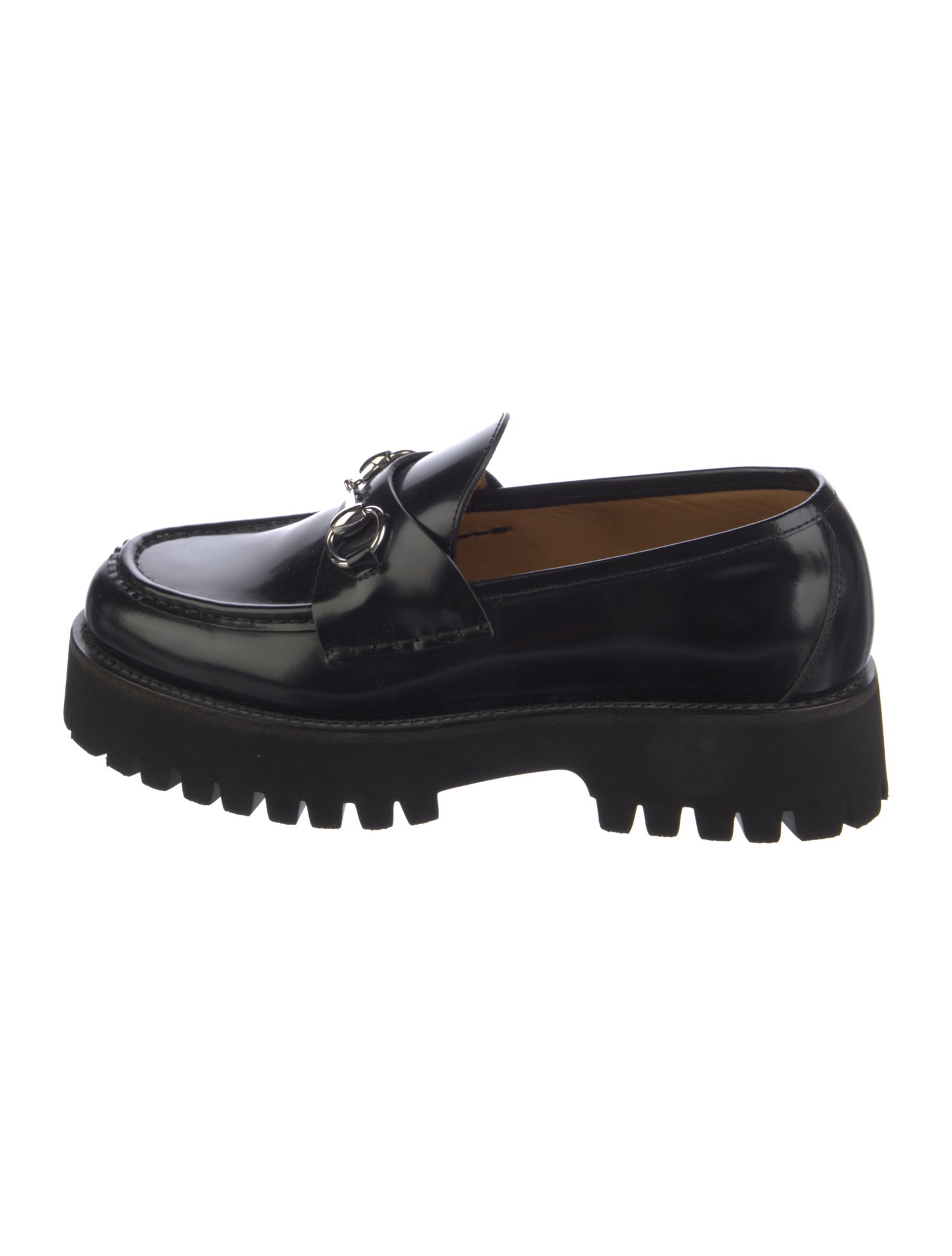 Gucci Horsebit Accent Leather Loafers