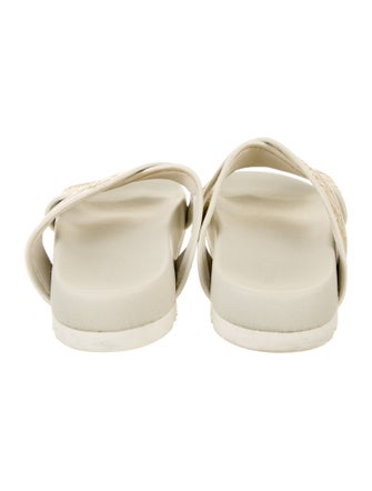 Gucci GG Logo Raffia Slides