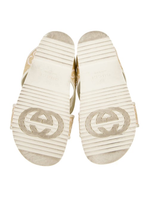 Gucci GG Logo Raffia Slides