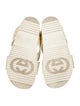 Gucci GG Logo Raffia Slides