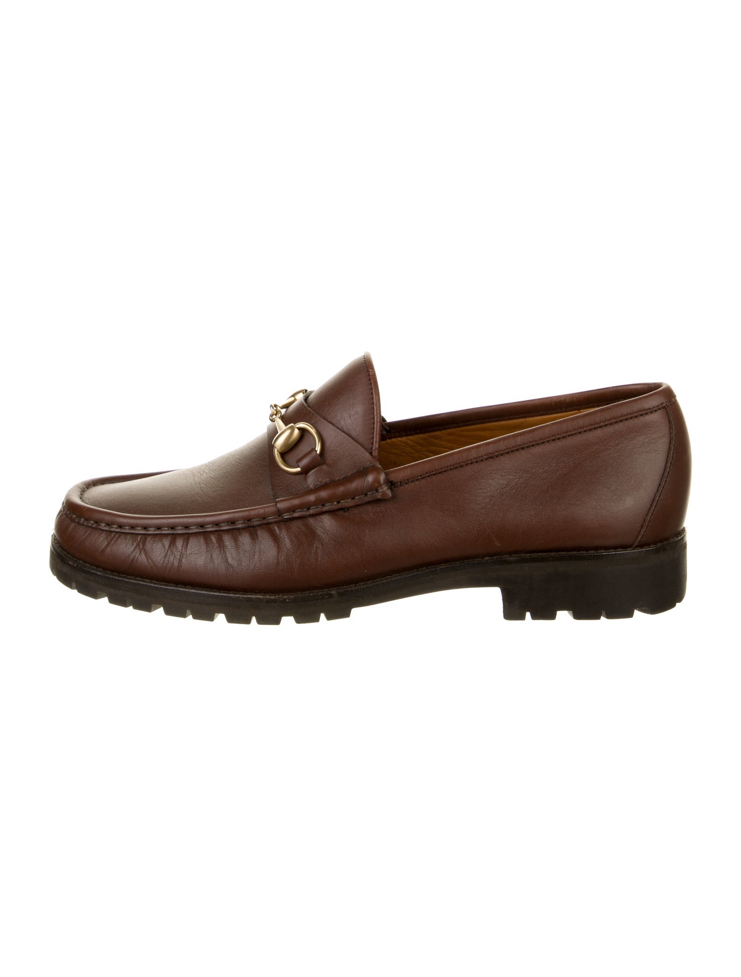 Gucci Vintage Horsebit Accent Loafers