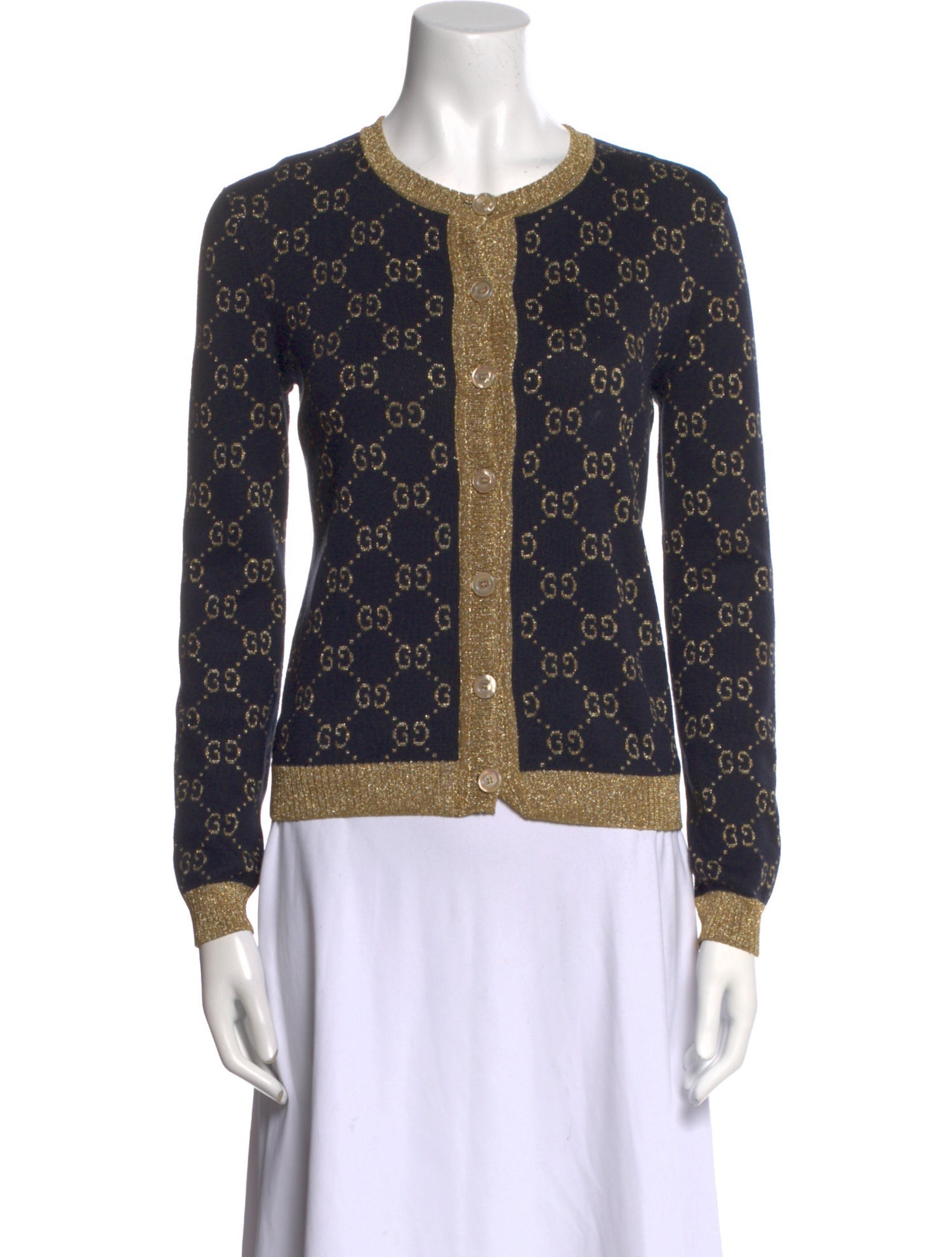 Gucci Printed Crew Neck Sweater