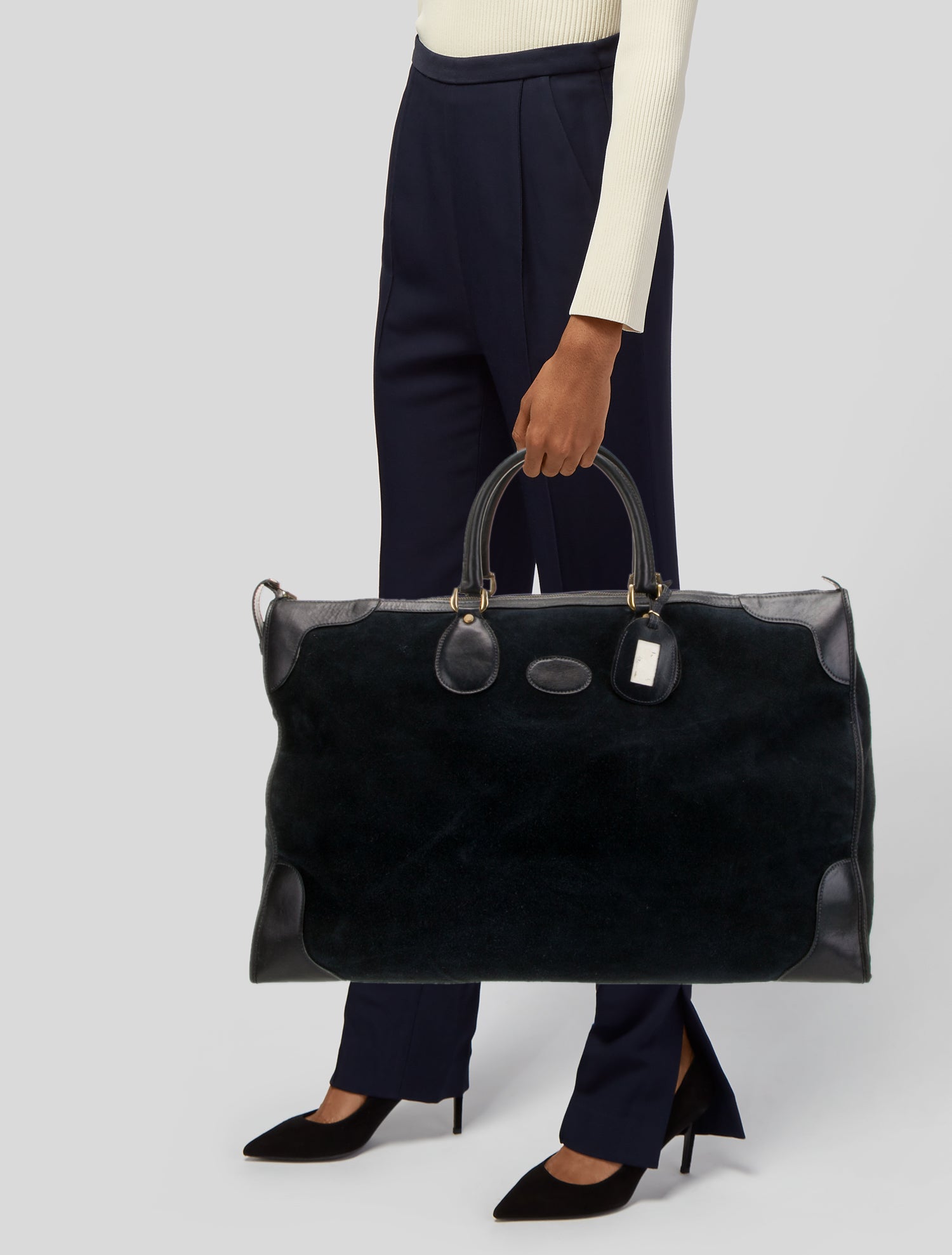 Gucci Suede Weekender Bag