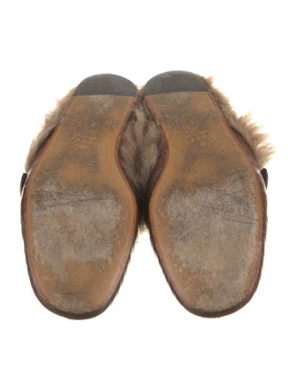 Gucci Double G Logo Alligator Slippers