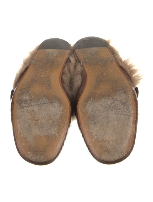 Gucci Double G Logo Alligator Slippers