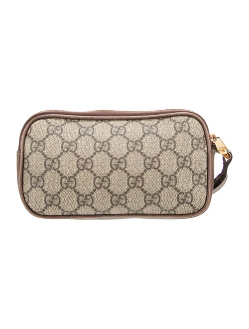 Gucci GG Supreme Monogram Ophidia Phone Case Wristlet