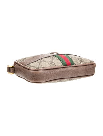 Gucci GG Supreme Monogram Ophidia Phone Case Wristlet