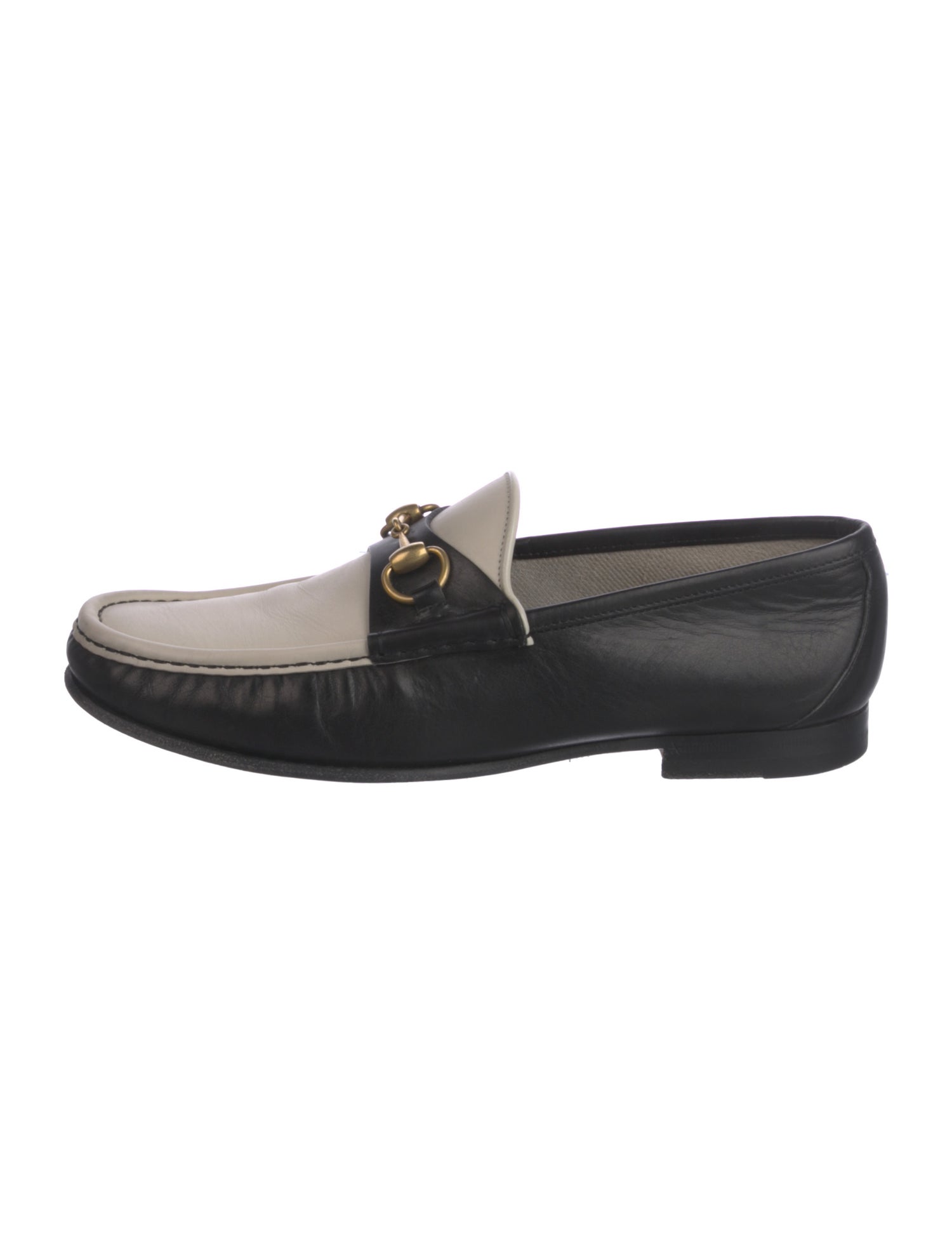 Gucci Horsebit Accent Leather Loafers