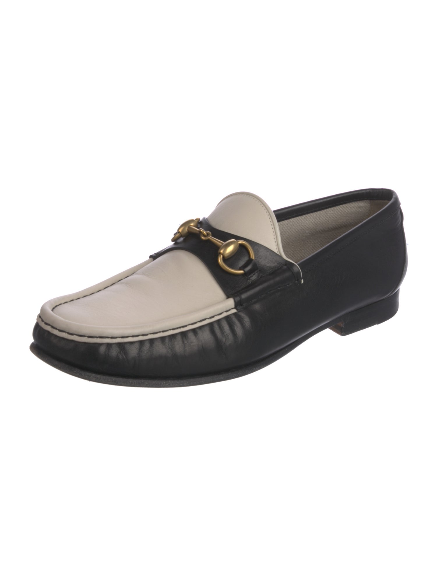 Gucci Horsebit Accent Leather Loafers