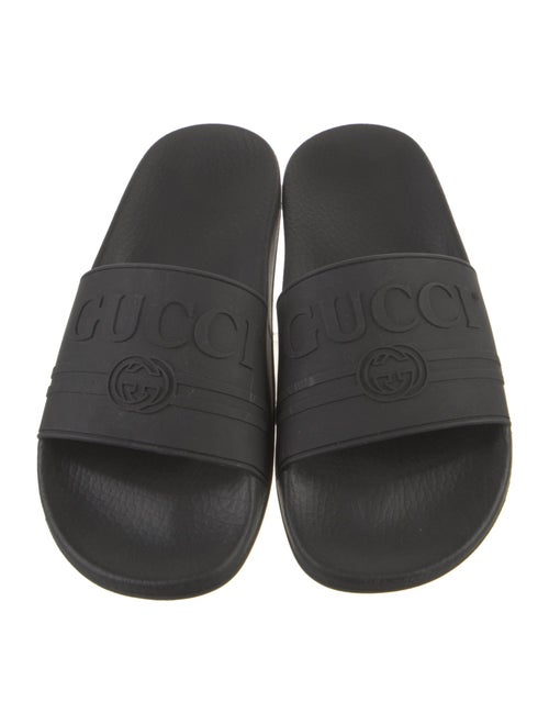 Gucci Interlocking G Logo Rubber Slides