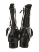 Gucci Horsebit Accent Patent Leather Combat Boots