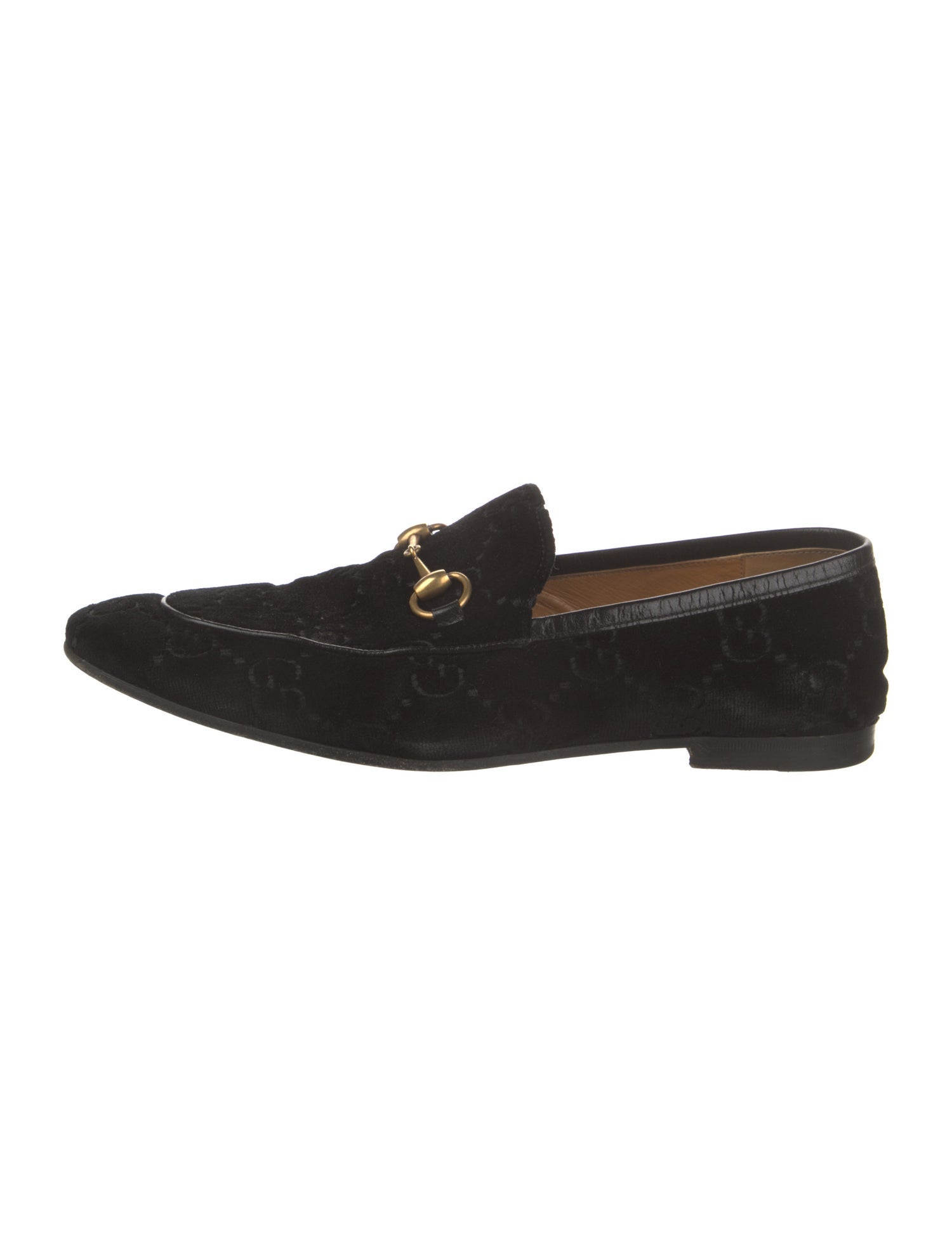 Gucci 1955 Horsebit Accent Velvet Dress Loafers