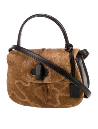 Gucci Fur Top Handle Bag