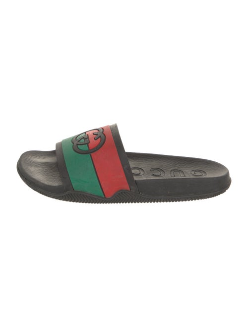 Gucci Web Accent Rubber Slides
