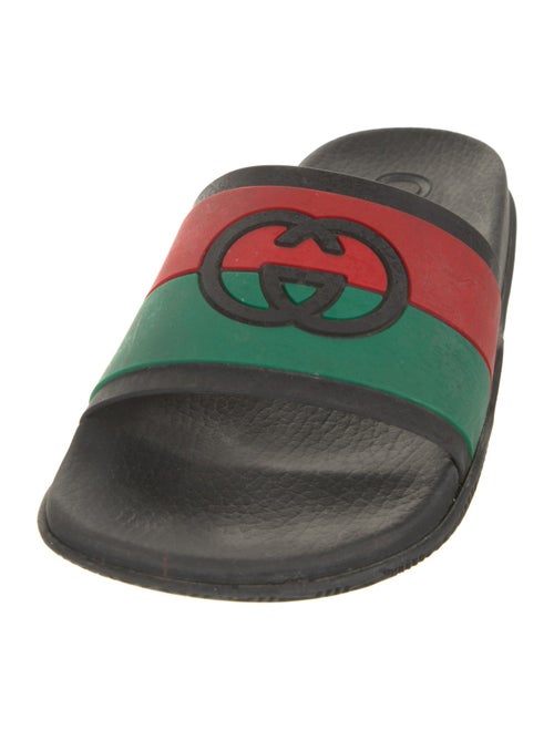 Gucci Web Accent Rubber Slides