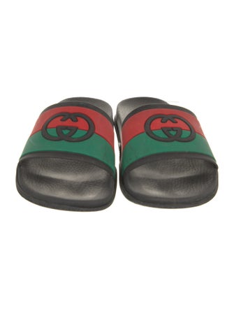 Gucci Web Accent Rubber Slides
