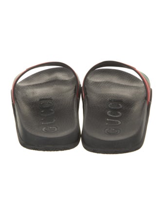 Gucci Web Accent Rubber Slides