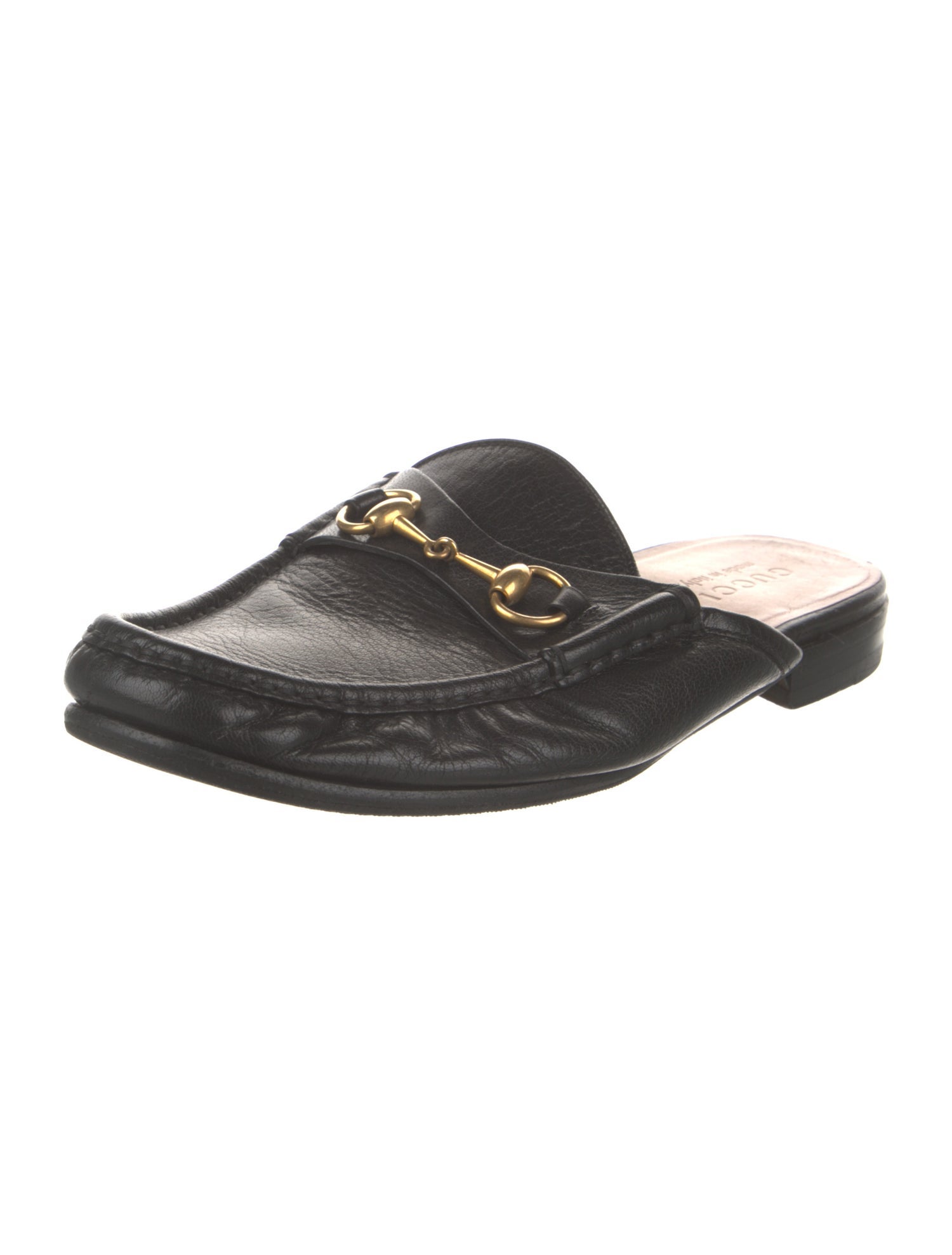 Gucci Horsebit Accent Leather Mules