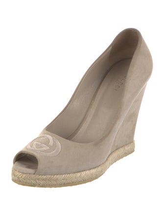 Gucci Interlocking G Logo Suede Espadrilles