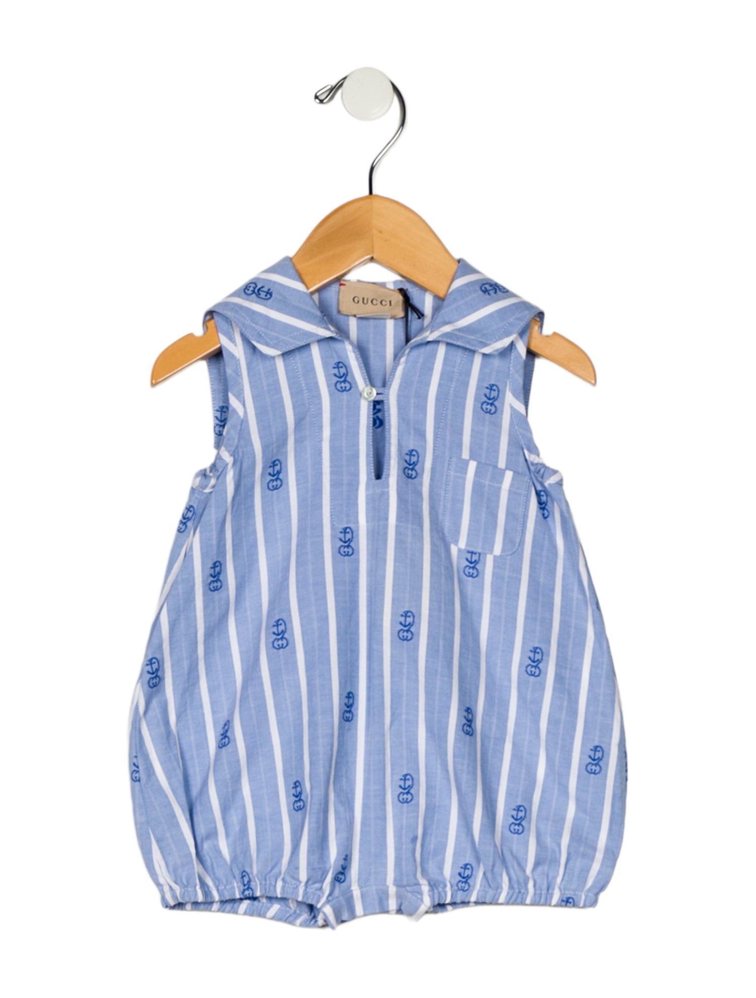 Gucci Sleeveless Striped Onesie
