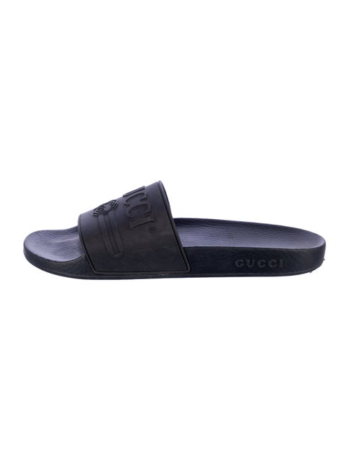 Gucci Interlocking G Logo Rubber Slides