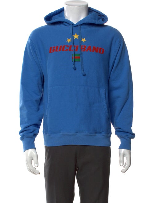 Gucci Web Accent Graphic Print Hoodie