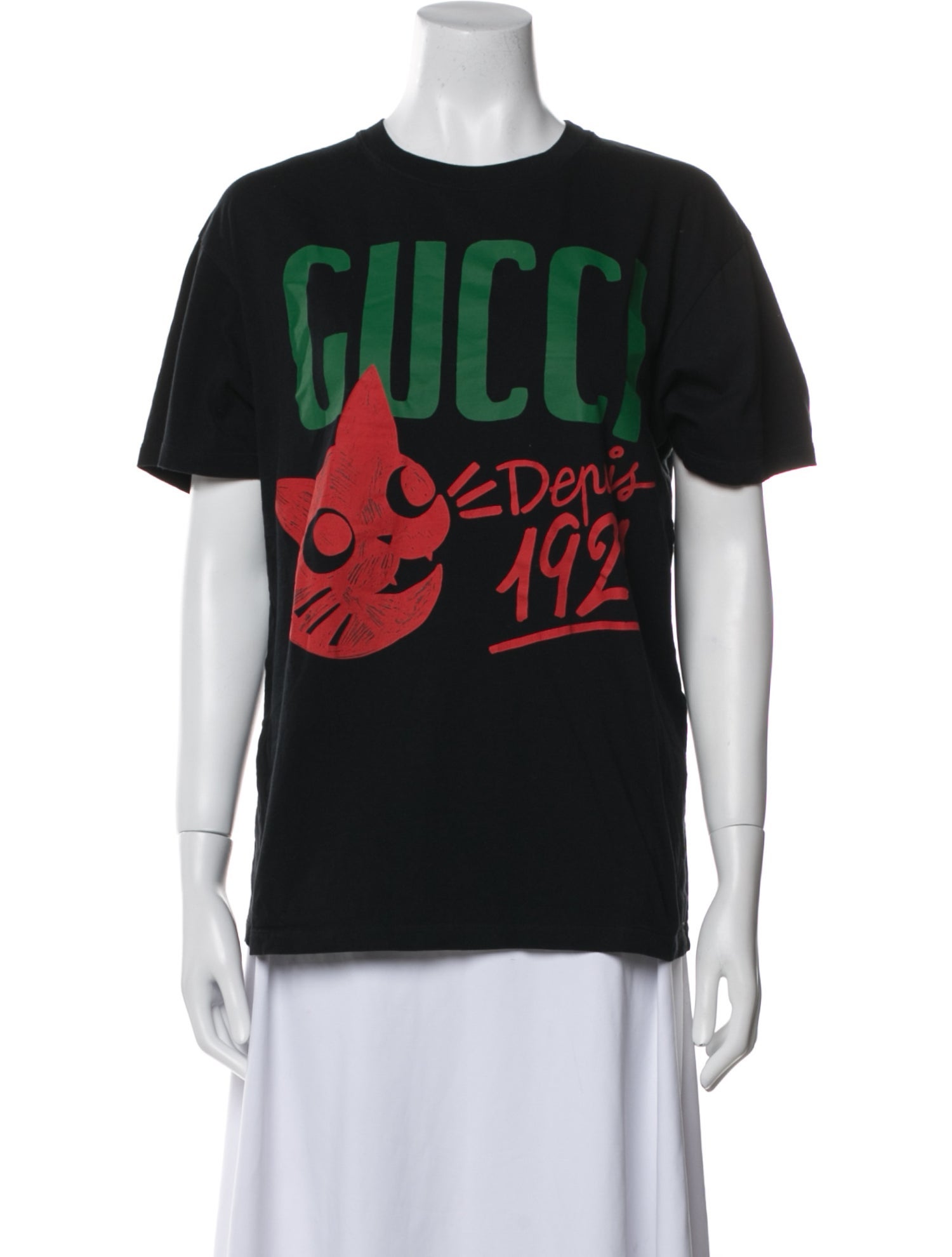 Gucci Graphic Print Crew Neck T-Shirt