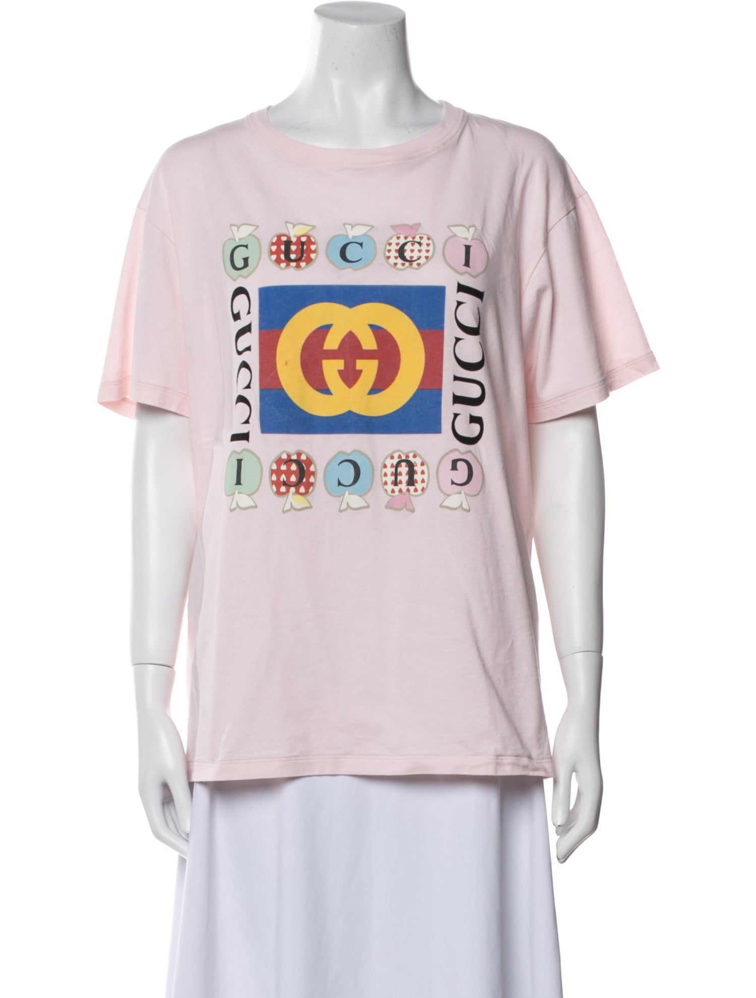 Gucci Graphic Print Crew Neck T-Shirt