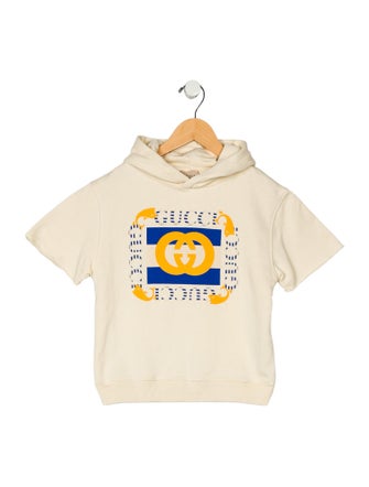 Gucci Boys' Graphic Short Sleeve Hooded Sweatshirt
