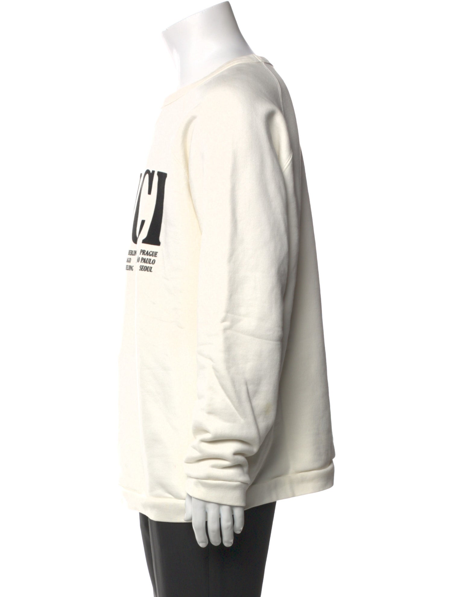 Gucci Graphic Print Crew Neck Pullover