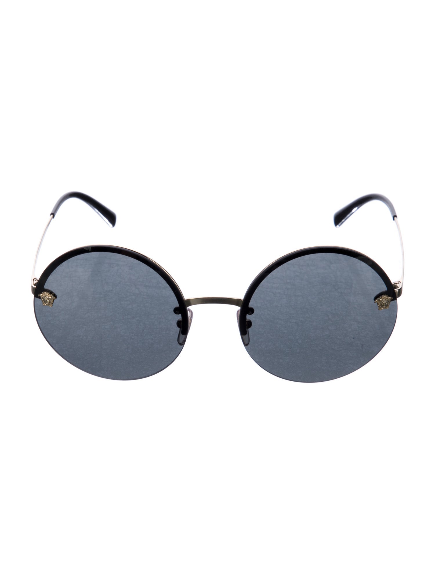 Versace Medusa Insignia Round Sunglasses