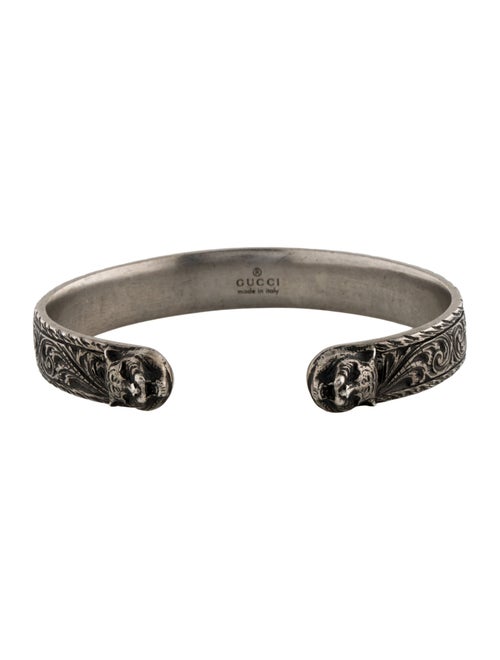 Gucci Feline Head Open Cuff Bracelet