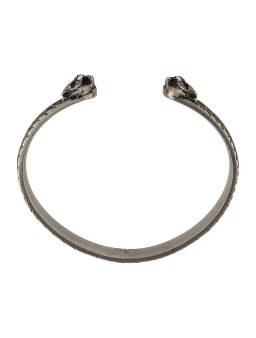 Gucci Feline Head Open Cuff Bracelet