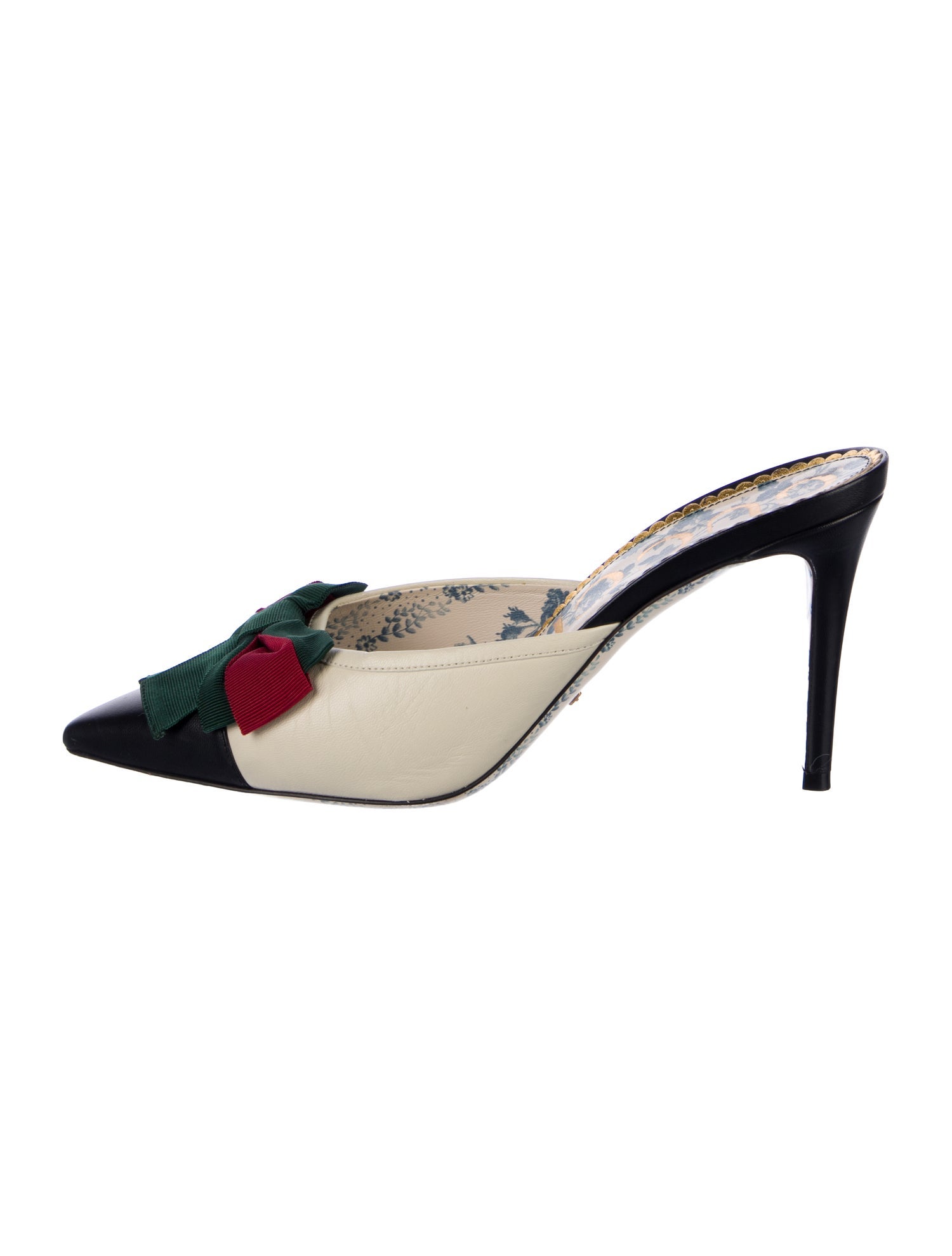 Gucci Sackville Web Accent Mules