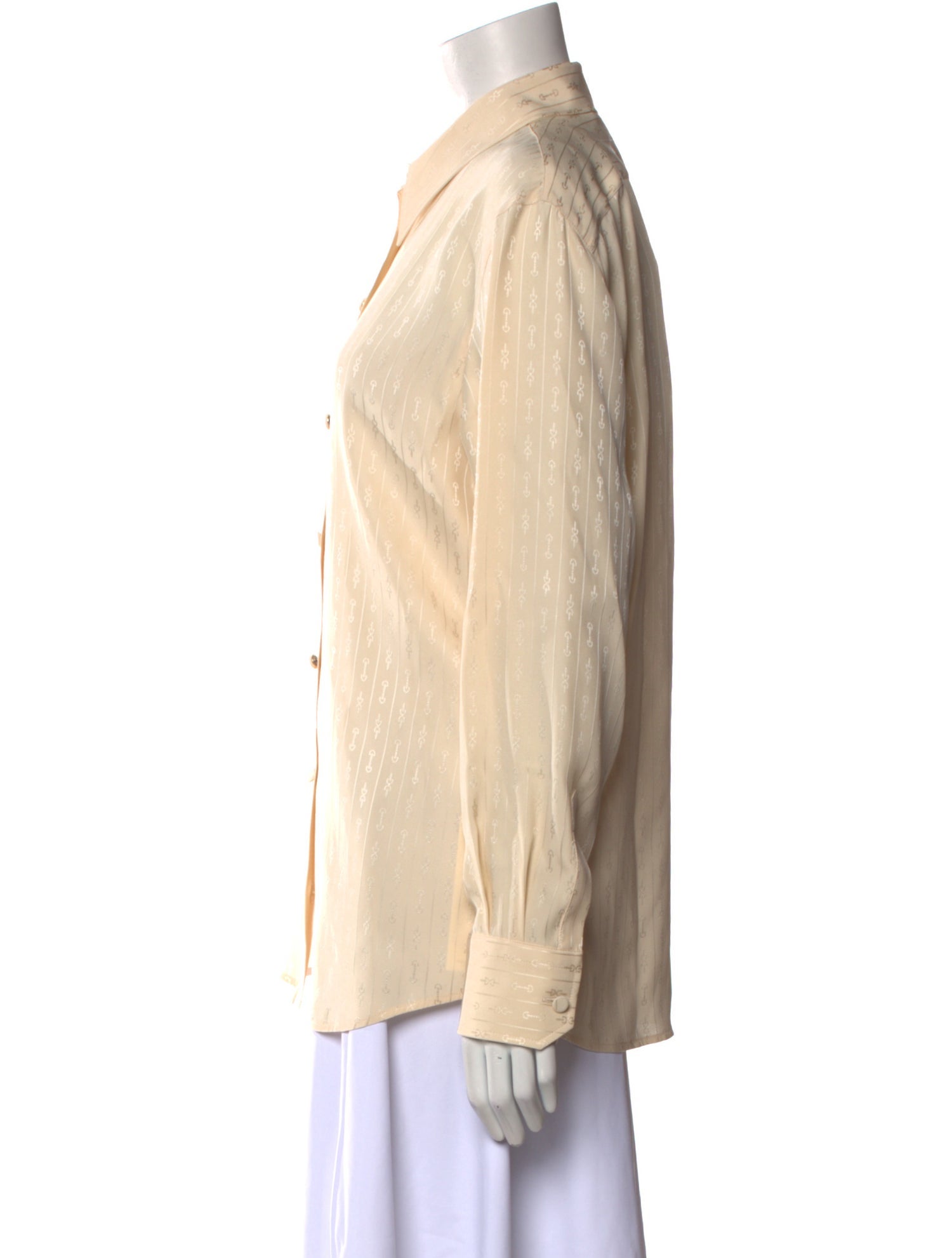 Gucci 2023 Silk Button-Up Top