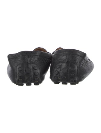 Gucci Web Accent Leather Drivers