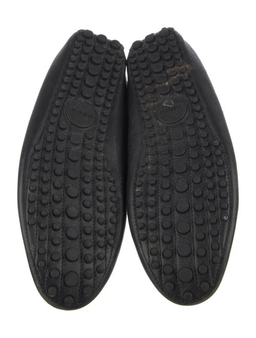 Gucci Web Accent Leather Drivers