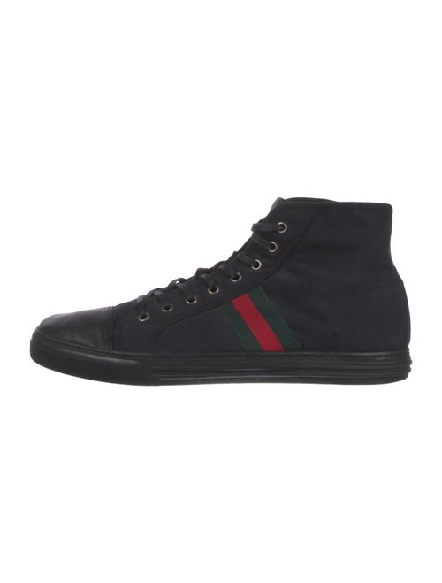 Gucci Web Accent Canvas Sneakers