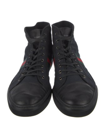 Gucci Web Accent Canvas Sneakers