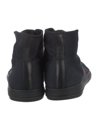 Gucci Web Accent Canvas Sneakers
