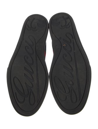 Gucci Web Accent Canvas Sneakers