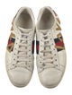 Gucci Leather Graphic Print Sneakers