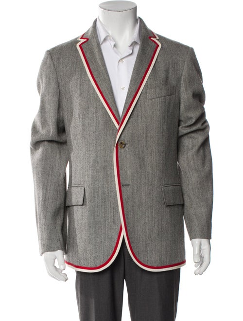 Gucci Wool Grosgrain Trim Blazer