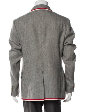 Gucci Wool Grosgrain Trim Blazer