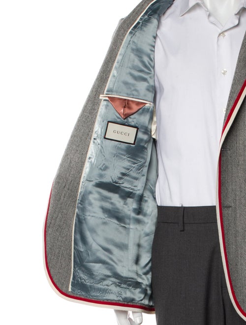 Gucci Wool Grosgrain Trim Blazer