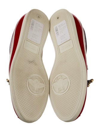 Gucci Patent Leather Colorblock Pattern Sneakers