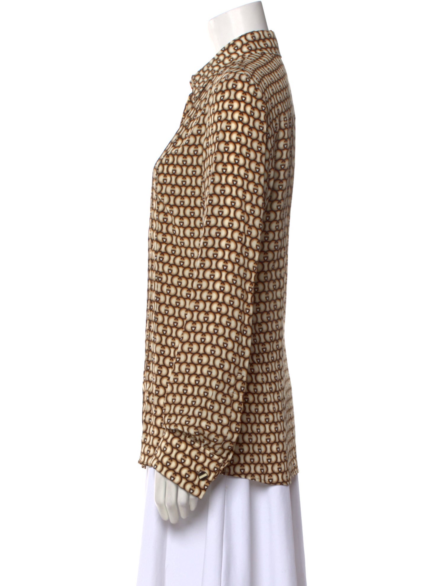 Gucci 2007 Silk Button-Up Top