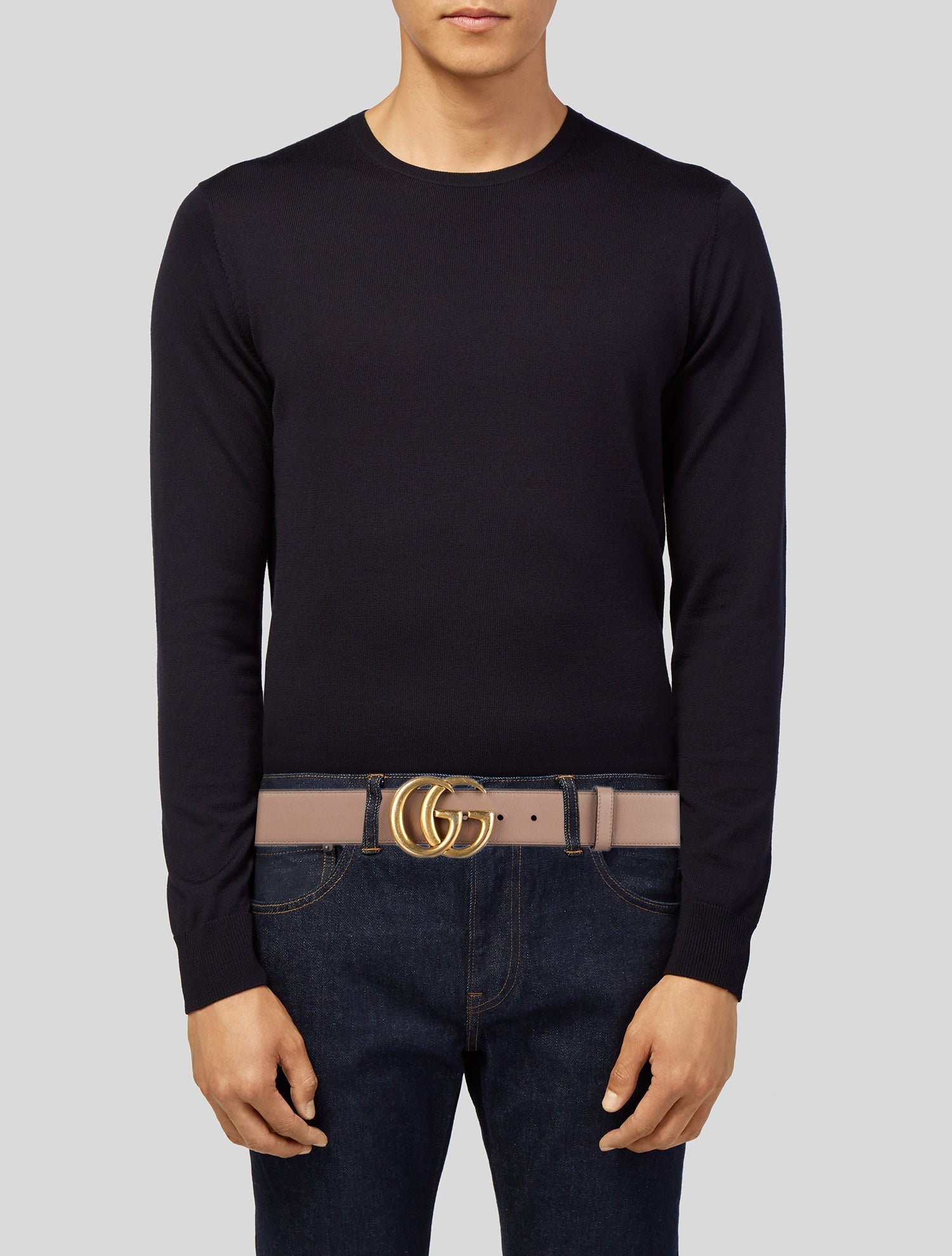 Gucci Double G Logo Leather Belt Kit