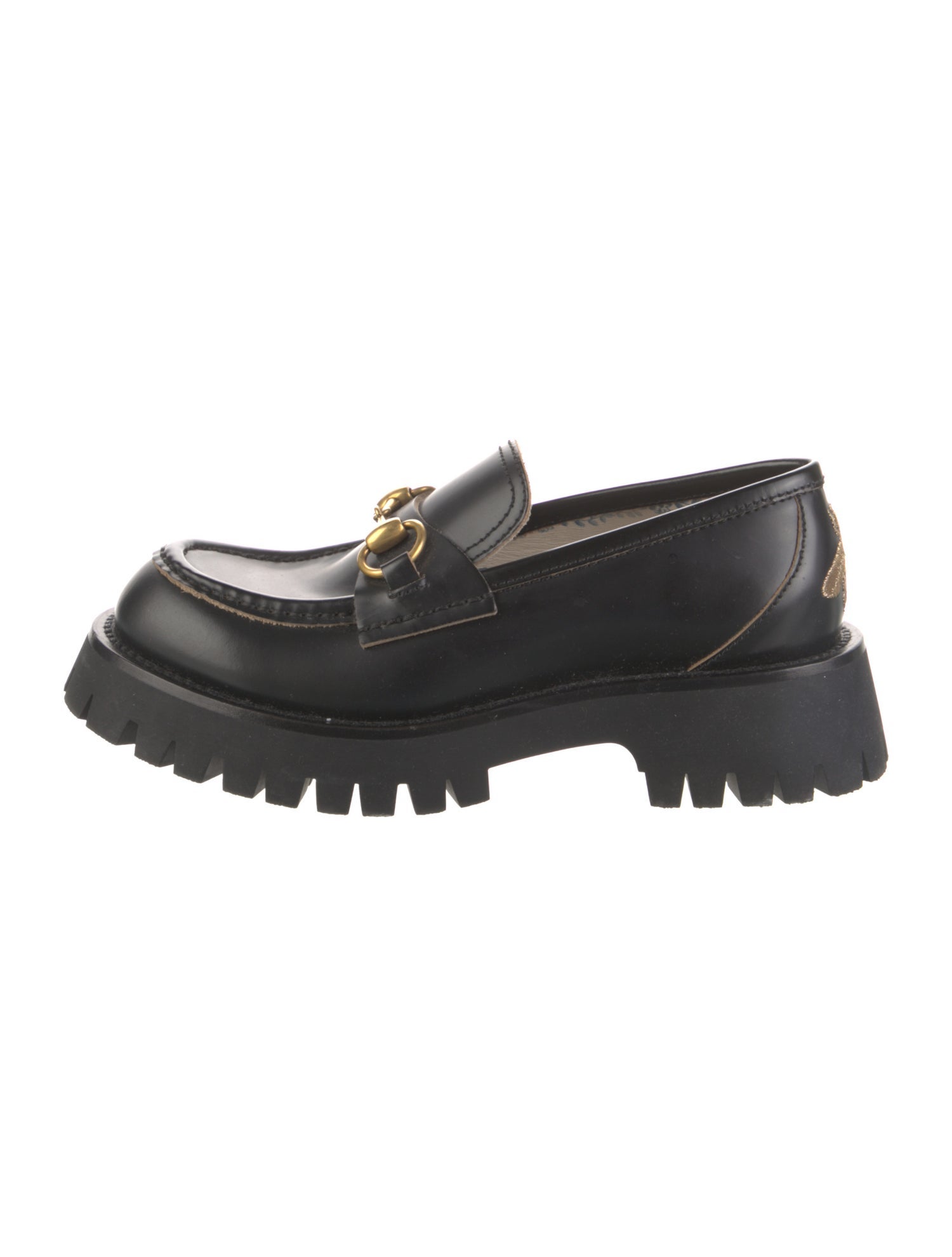 Gucci Horsebit Accent Leather Loafers
